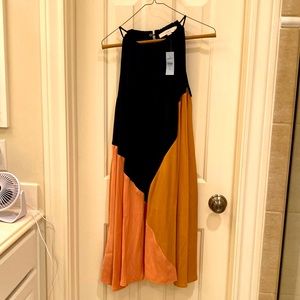 A line mini-dress- geometric design